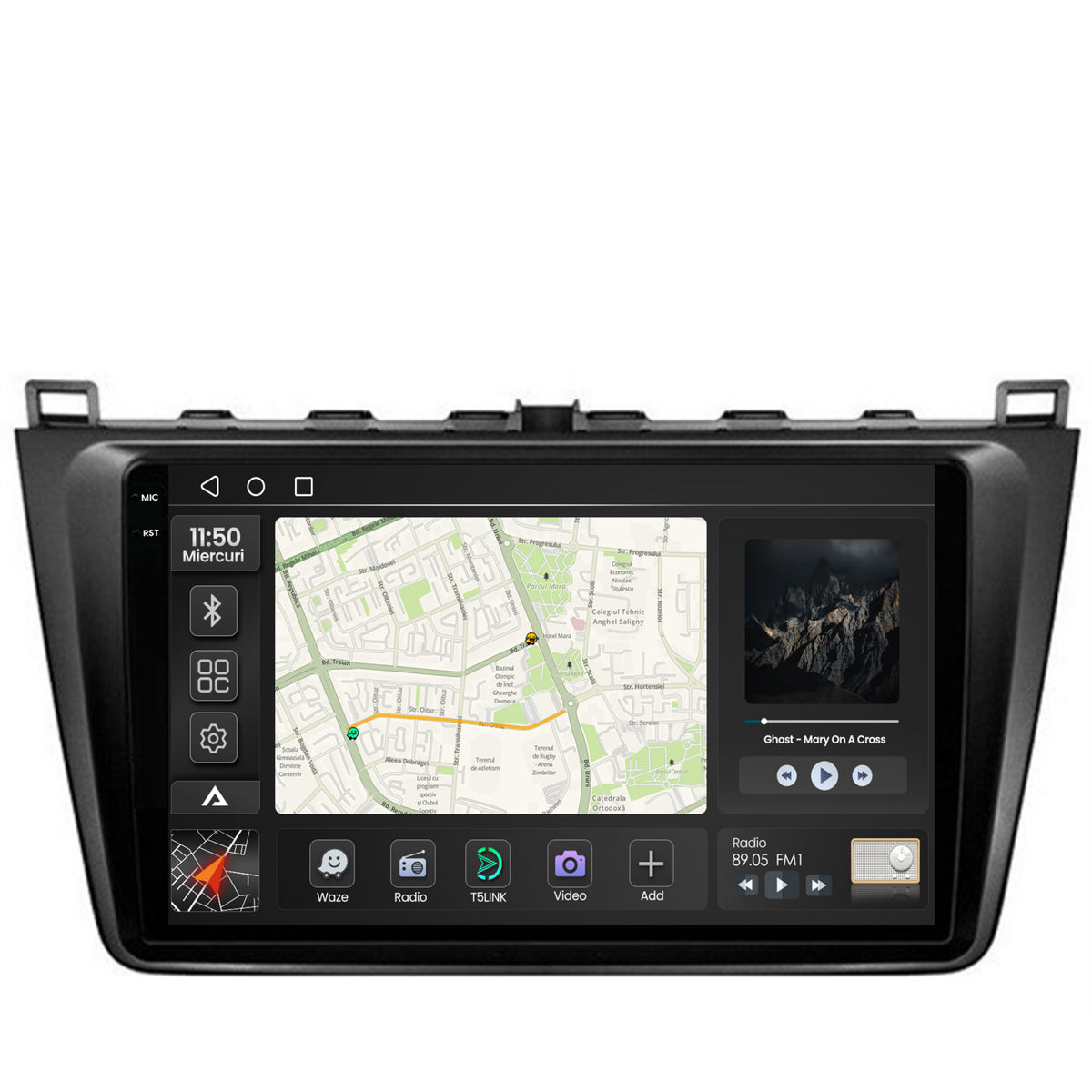 Navigatie 2K Mazda 6 (2008-2013), Android, S-Quadcore / 4GB RAM + 64GB ROM, 9.5 Inch - AD-BGS90042K+AD-BGRKIT328