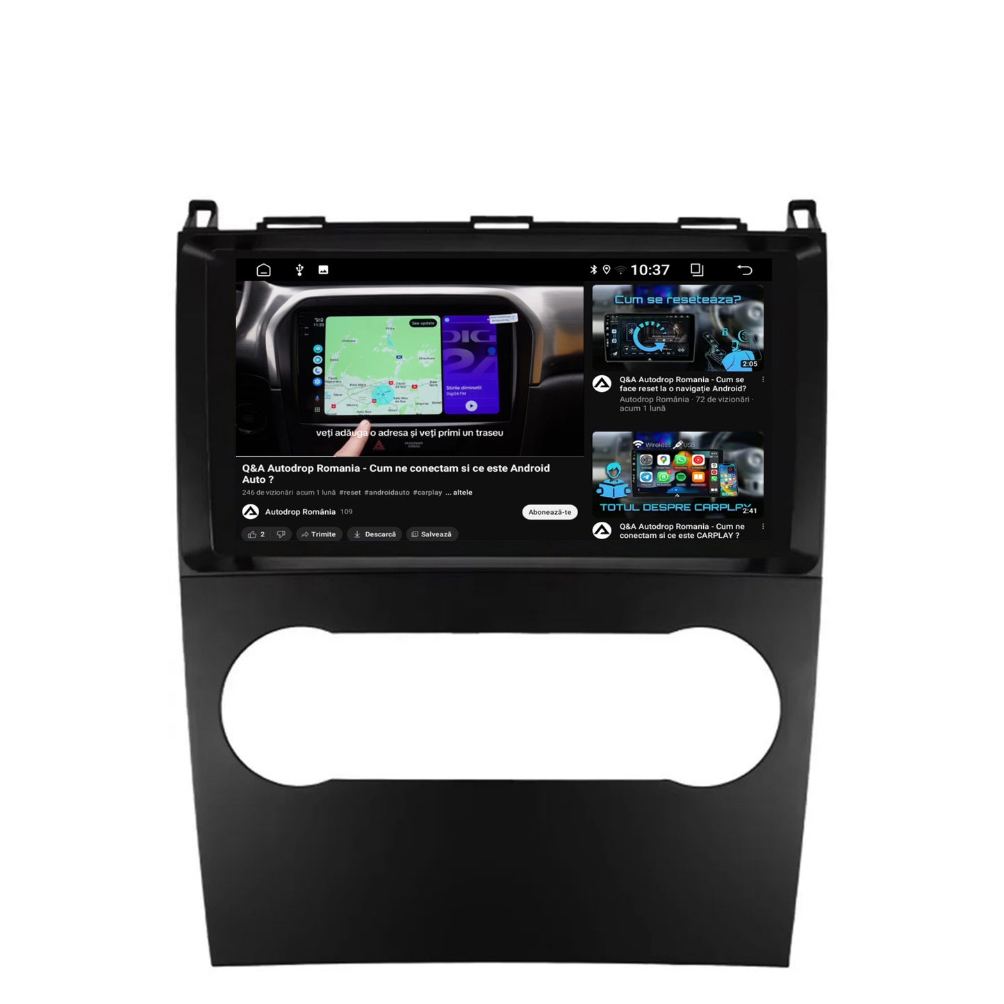 Navigatie 2K Mercedes Benz A/B Class (2004-2011), Android, S-Quadcore / 4GB RAM + 64GB ROM, 9.5 Inch - AD-BGS90042K+AD-BGRKIT420