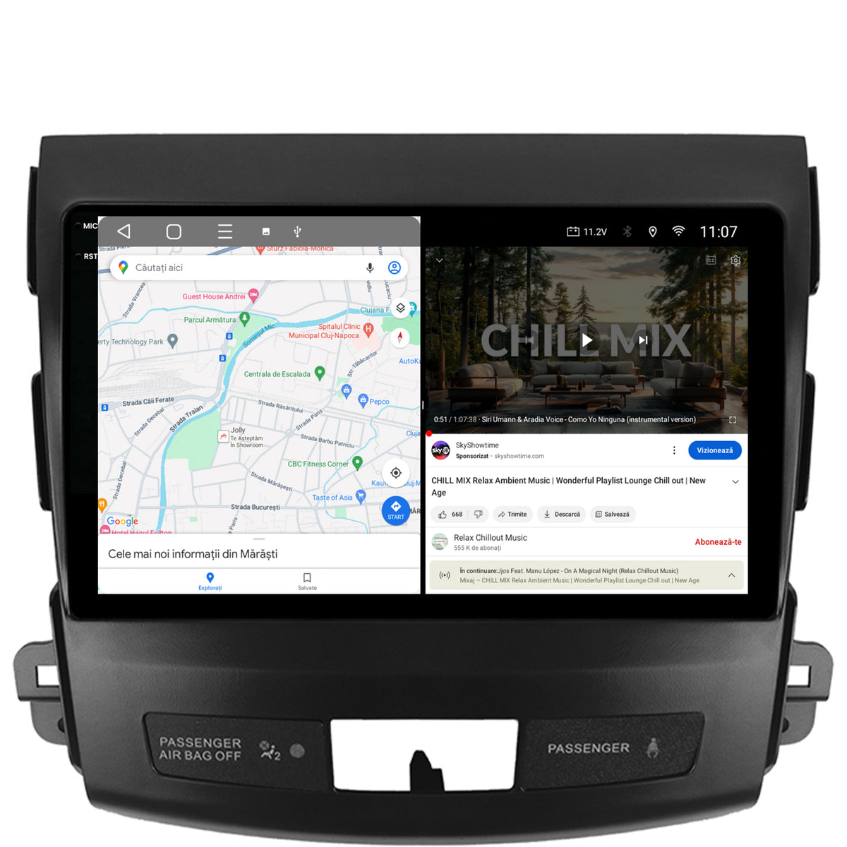 Navigatie 2K Mitstubishi Outlander / Peugeot 4007 / Citroen C-Crosser, Android, S-Quadcore / 4GB RAM + 64GB ROM, 9.5 Inch - AD-BGS90042K+AD-BGRKIT276