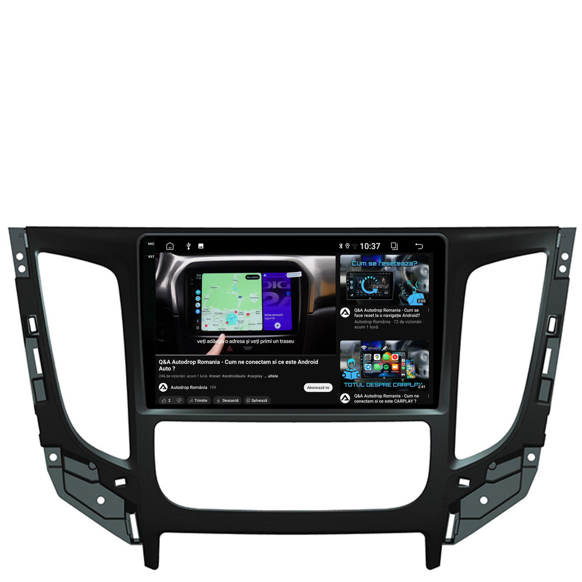 Navigatie 2K Mitsubishi L200 (2014-2020), Android, S-Quadcore / 4GB RAM + 64GB ROM, 9.5 Inch - AD-BGS90042K+AD-BGRKIT274