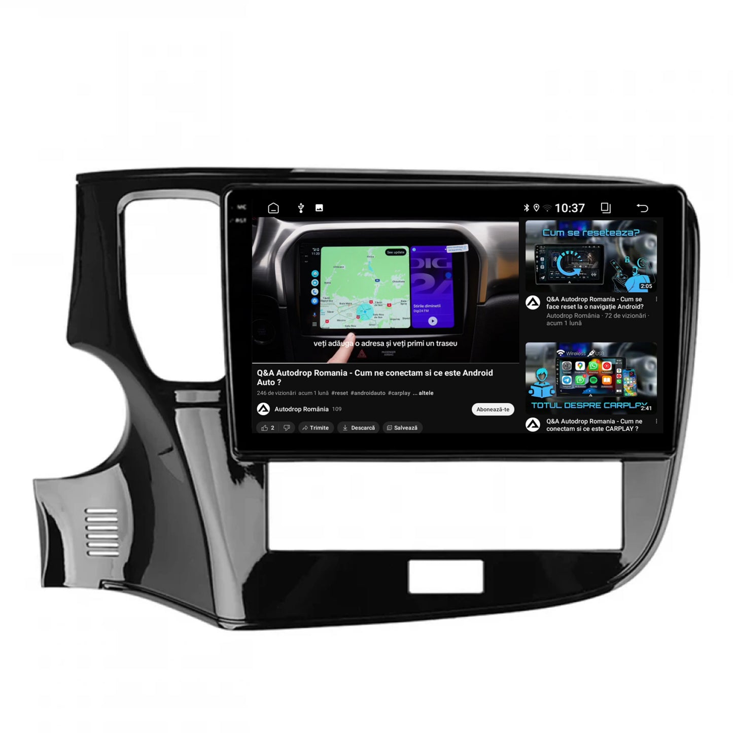 Navigatie 2K Mitsubishi Outlander (2019-2021), Android, S-Quadcore / 4GB RAM + 64GB ROM, 10.36 Inch - AD-BGS100042K+AD-BGRKIT268 - Copie