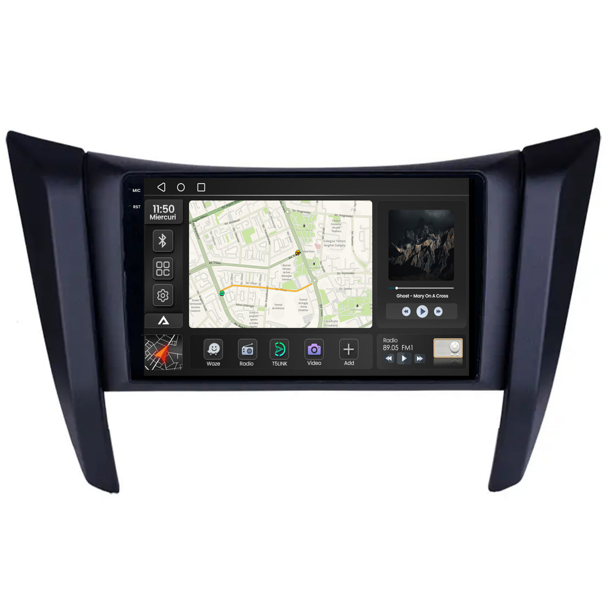 Navigatie 2K Nissan Navara (2015+), Android, S-Quadcore / 4GB RAM + 64GB ROM, 9.5 Inch - AD-BGS90042K+AD-BGRKIT163v2