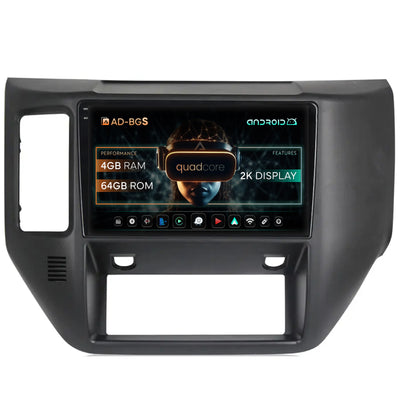 Navigatie 2K Nissan Patrol (2004-2012), Android, S-Quadcore / 4GB RAM + 64GB ROM, 9.5 Inch - AD-BGS90042K+AD-BGRKIT166V2
