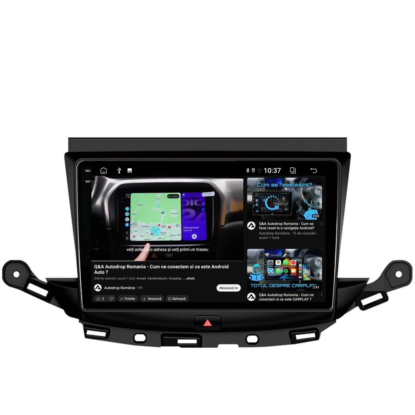 Navigatie 2K Opel Astra K, Android, S-Quadcore / 4GB RAM + 64GB ROM, 9.5 Inch - AD-BGS90042K+AD-BGRKIT251