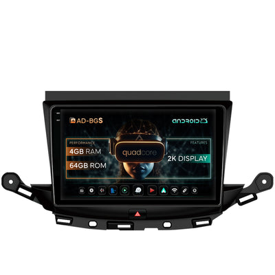 Navigatie 2K Opel Astra K, Android, S-Quadcore / 4GB RAM + 64GB ROM, 9.5 Inch - AD-BGS90042K+AD-BGRKIT251