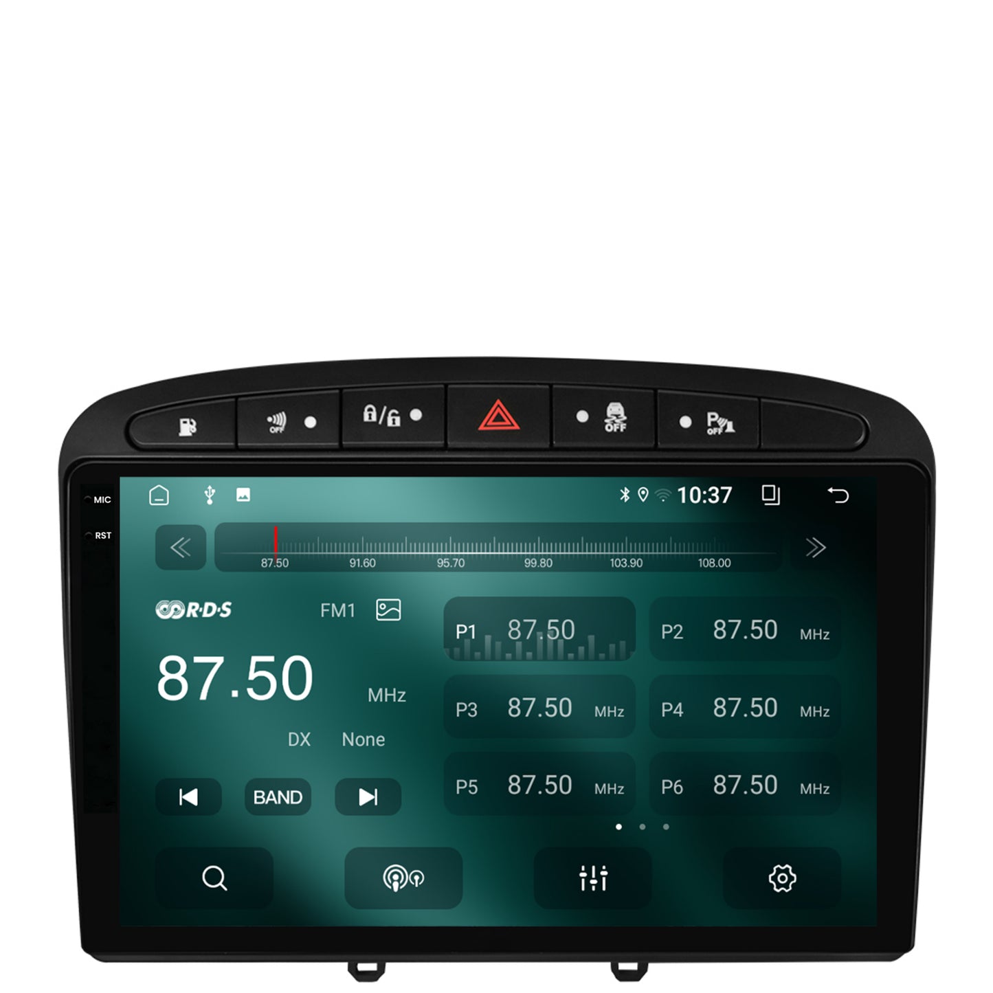 Navigatie 2K Peugeot 308/408 (2008-2013), Android, S-Quadcore / 4GB RAM + 64GB ROM, 9.5 Inch - AD-BGS90042K+AD-BGRKIT265