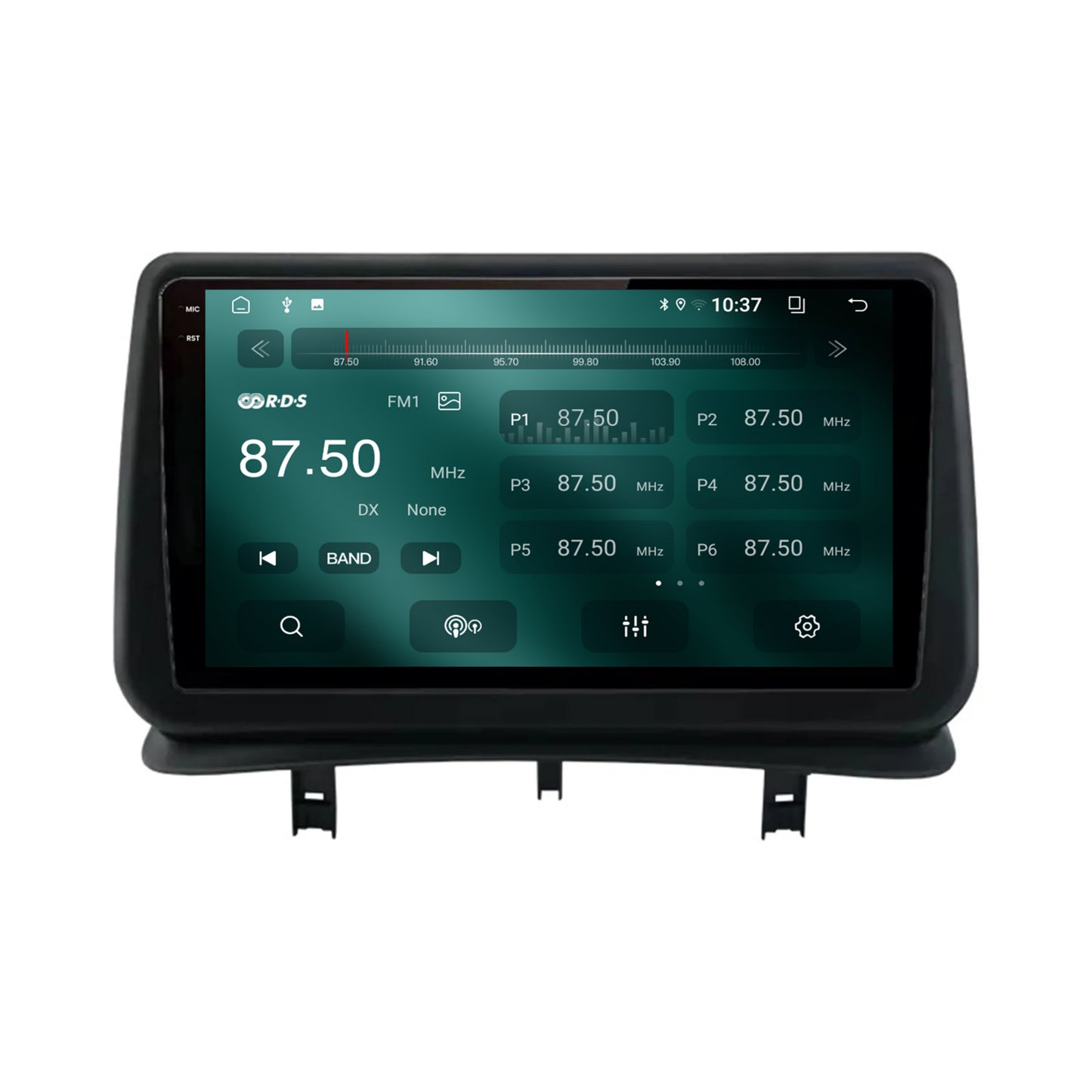 Navigatie 2K Renault Clio 3 (2005-2013), Android, S-Quadcore / 4GB RAM + 64GB ROM, 9.5 Inch - AD-BGS90042K+AD-BGRKIT371V2