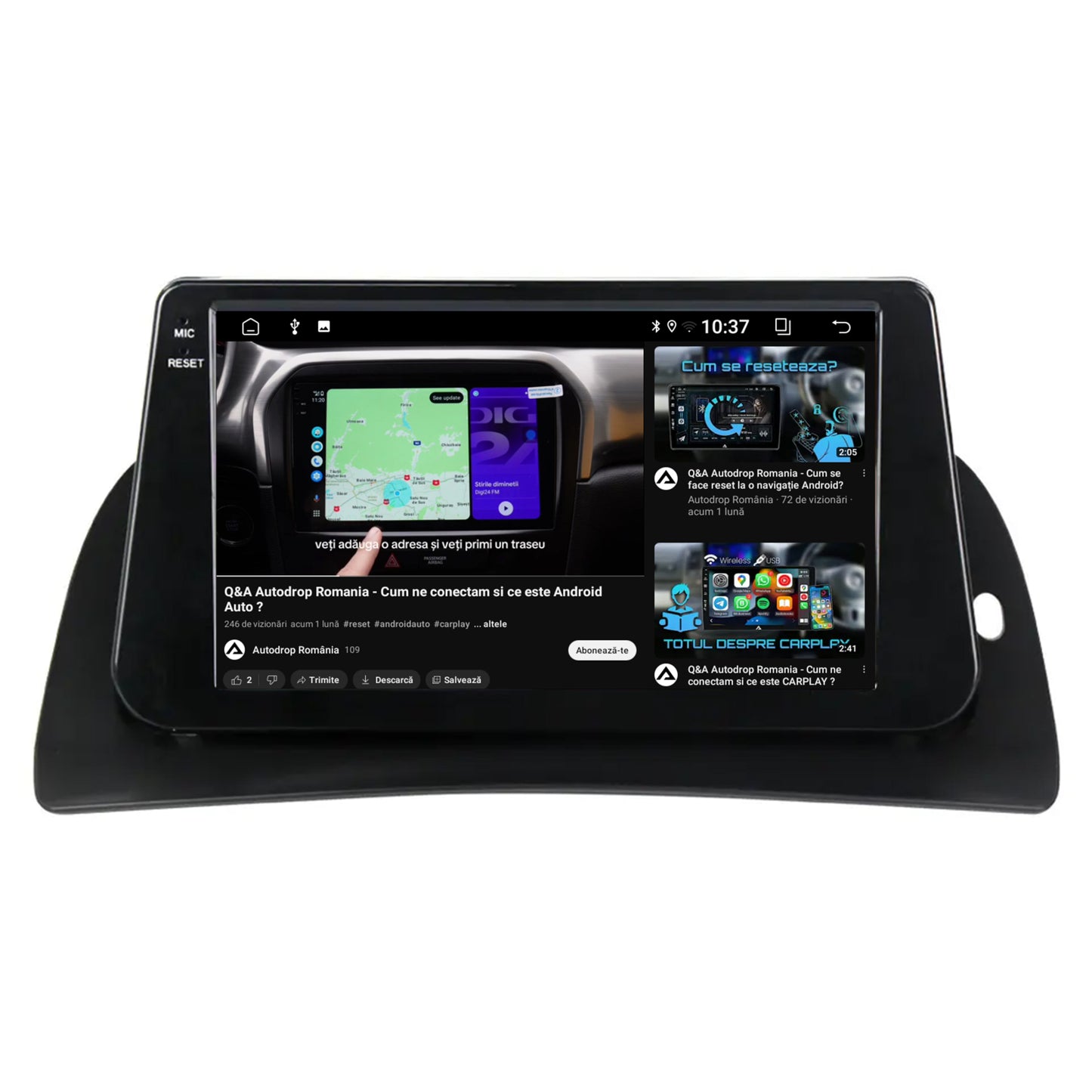 Navigatie 2K Renault Kangoo (2008-2021), Android, S-Quadcore / 4GB RAM + 64GB ROM, 9.5 Inch - AD-BGS90042K+AD-BGRKIT373