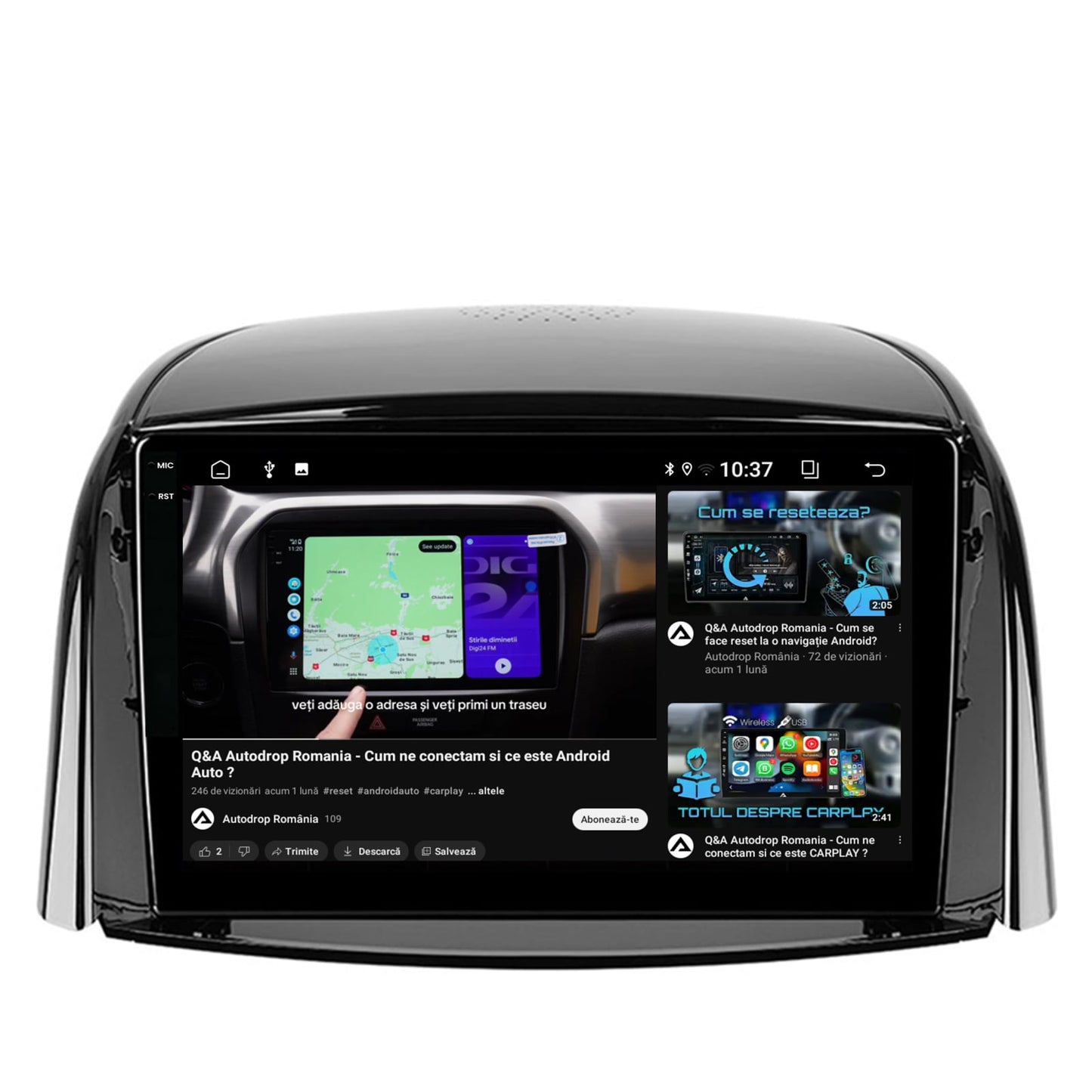 Navigatie 2K Renault Koleos (2009-2016), Android, S-Quadcore / 4GB RAM + 64GB ROM, 9.5 Inch - AD-BGS90042K+AD-BGRKIT365