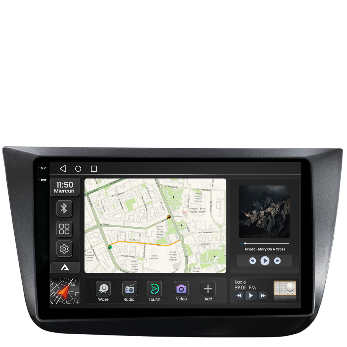 Navigatie 2K Seat Altea/Toledo (2005-2012), Android, S-Quadcore / 4GB RAM + 64GB ROM, 9.5 Inch - AD-BGS90042K+AD-BGRKIT055