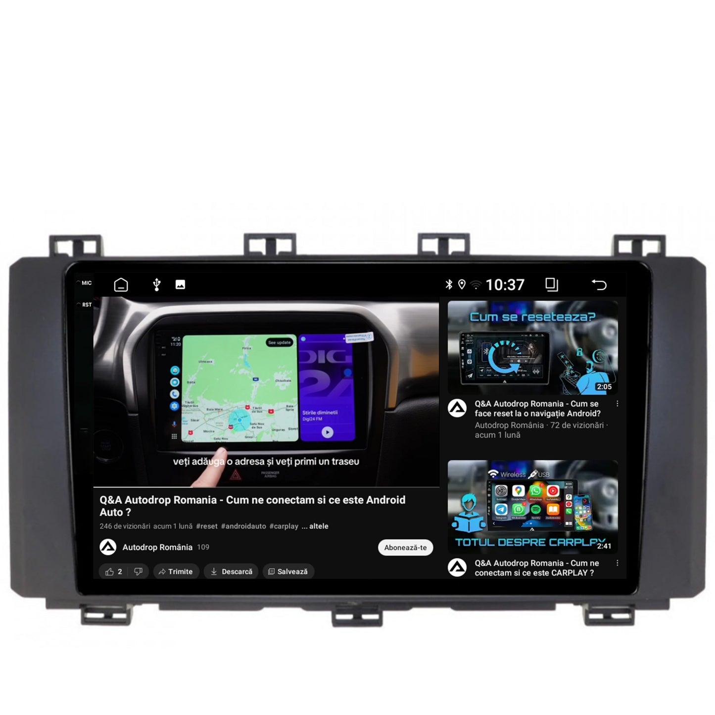 Navigatie 2K Seat Ateca (2016-Prezent), Android, S-Quadcore / 4GB RAM + 64GB ROM, 9.5 Inch - AD-BGS90042K+AD-BGRKIT001
