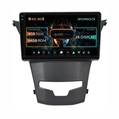 Navigatie 2K Ssang Yong Korando (2013-2019), Android, S-Quadcore / 4GB RAM + 64GB ROM, 9.5 Inch - AD-BGS90042K+AD-BGRKIT441