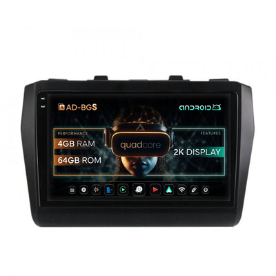 Navigatie 2K Suzuki Swift (2017+), Android, S-Quadcore / 4GB RAM + 64GB ROM, 9.5 Inch - AD-BGS90042K+AD-BGRKIT085