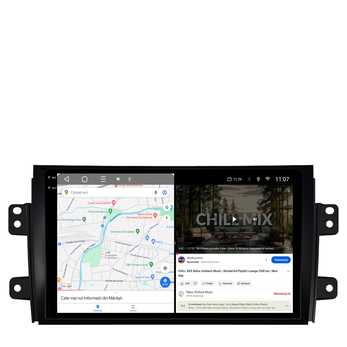 Navigatie 2K Suzuki SX4 / Fiat Sedici, Android, S-Quadcore / 4GB RAM + 64GB ROM, 9.5 Inch - AD-BGS90042K+AD-BGRKIT307