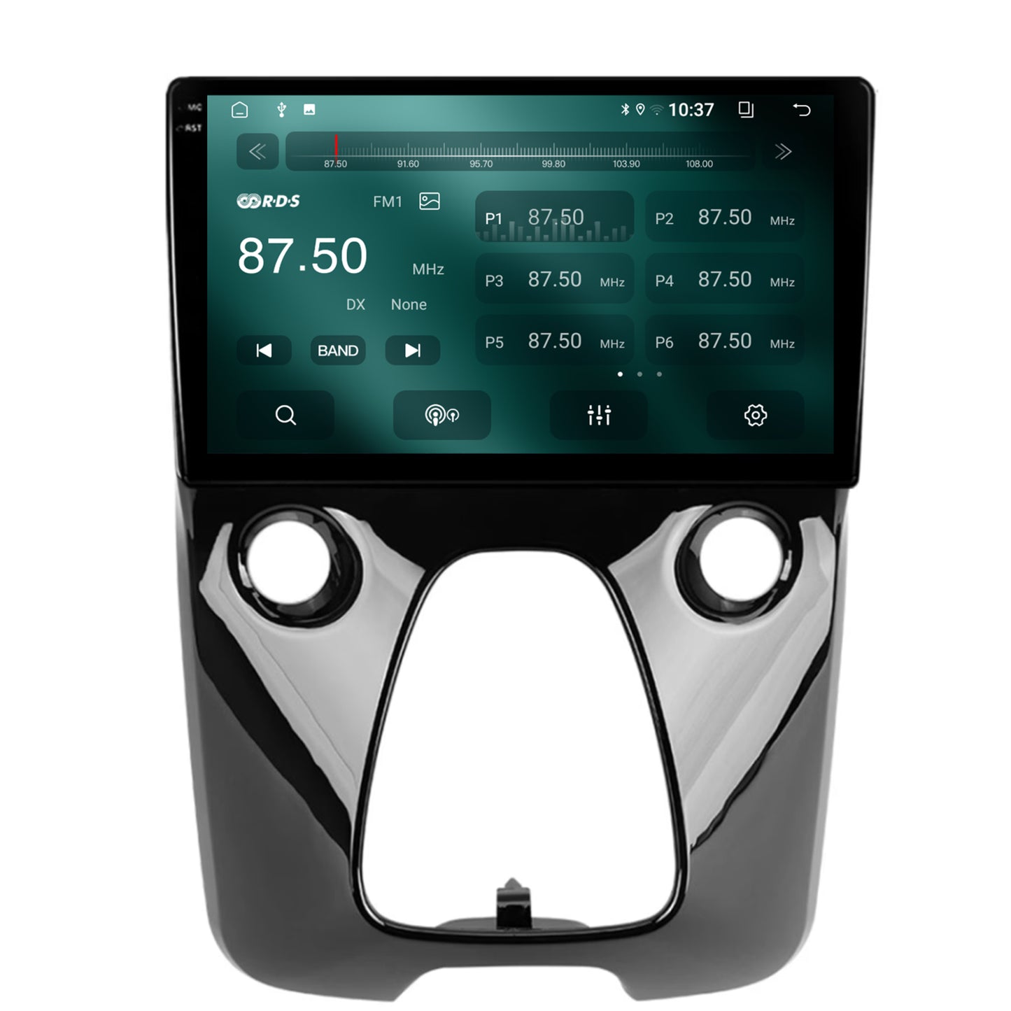 Navigatie 2K Toyota AYGO (2014-2022), Android, S-Quadcore / 4GB RAM + 64GB ROM, 10.36 Inch - AD-BGS90042K+AD-BGRKIT088