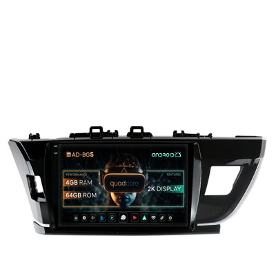 Navigatie 2K Toyota Corolla (2012-2016), Android, S-Quadcore / 4GB RAM + 64GB ROM, 10.36 Inch - AD-BGS100042K+AD-BGRKIT076