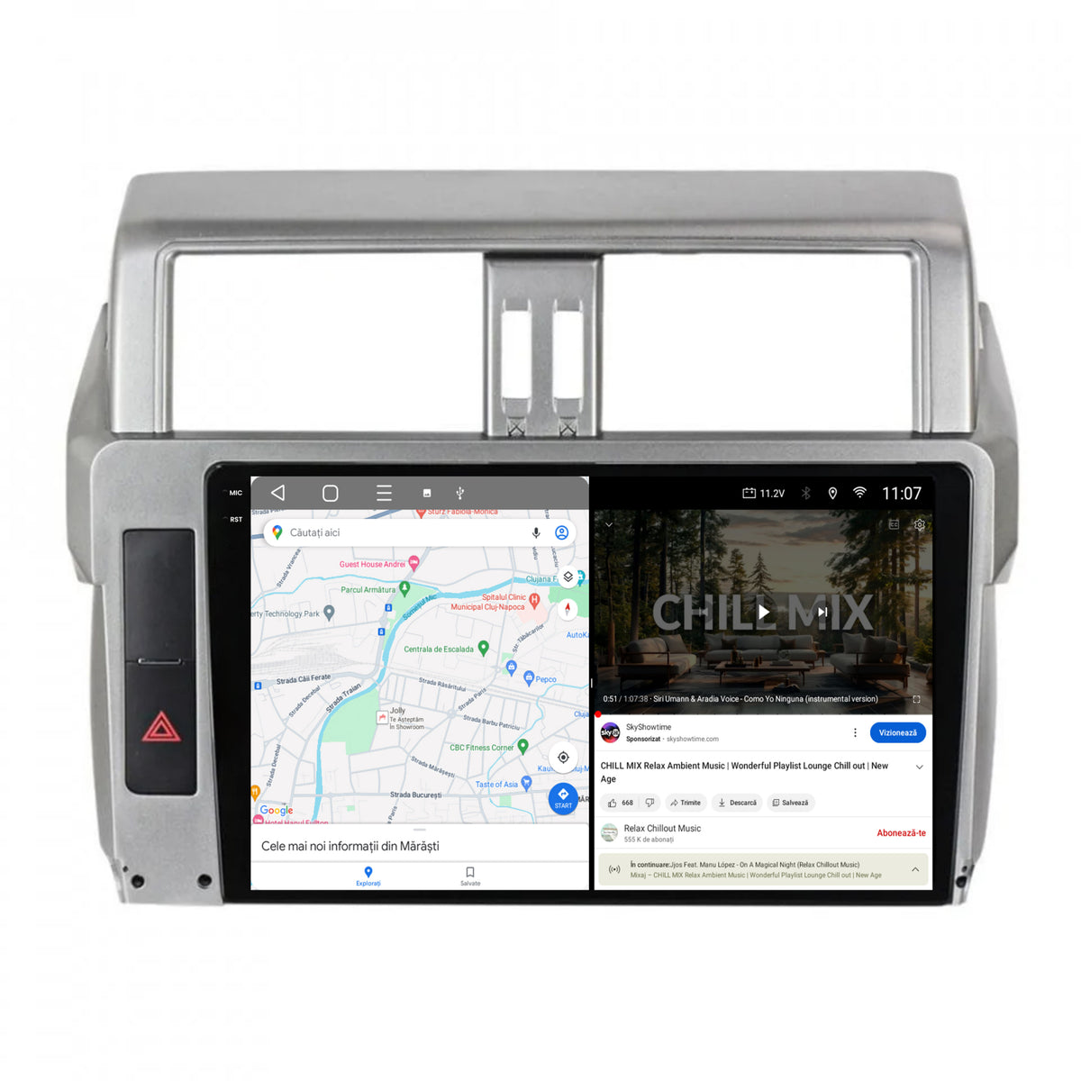 Navigatie 2K Toyota Land Cruiser Prado J150 (2013-2017), Android, S-Quadcore / 4GB RAM + 64GB ROM, 10.36 Inch - AD-BGS100042K+AD-BGRKIT061