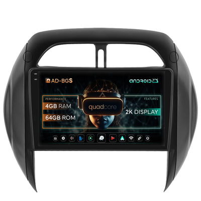 Navigatie 2K Toyota RAV4 (2003-2005), Android, S-Quadcore / 4GB RAM + 64GB ROM, 9.5 Inch - AD-BGS90042K+AD-BGRKIT109V4