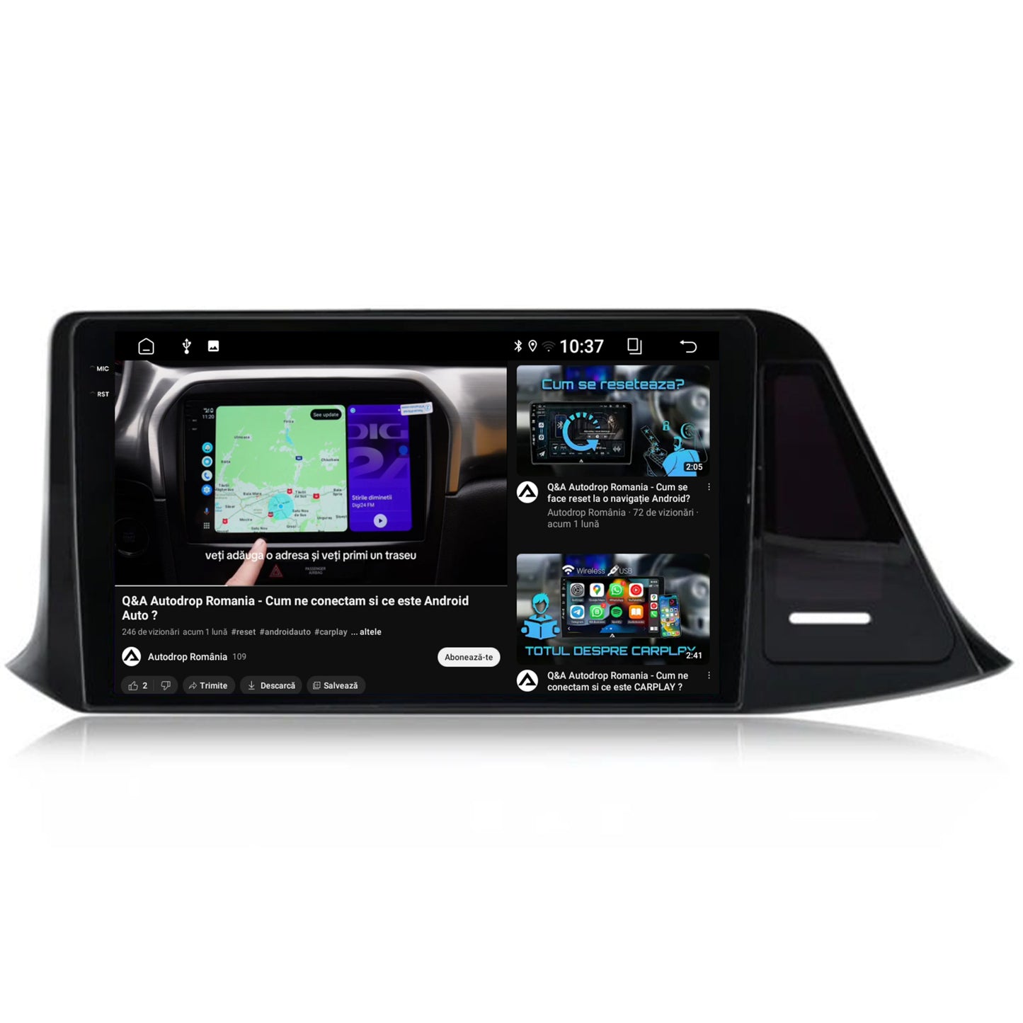 Navigatie 2K Toyota Toyota C-HR (2016-2020), Android, S-Quadcore / 4GB RAM + 64GB ROM, 9.5 Inch - AD-BGS90042K+AD-BGRKIT074