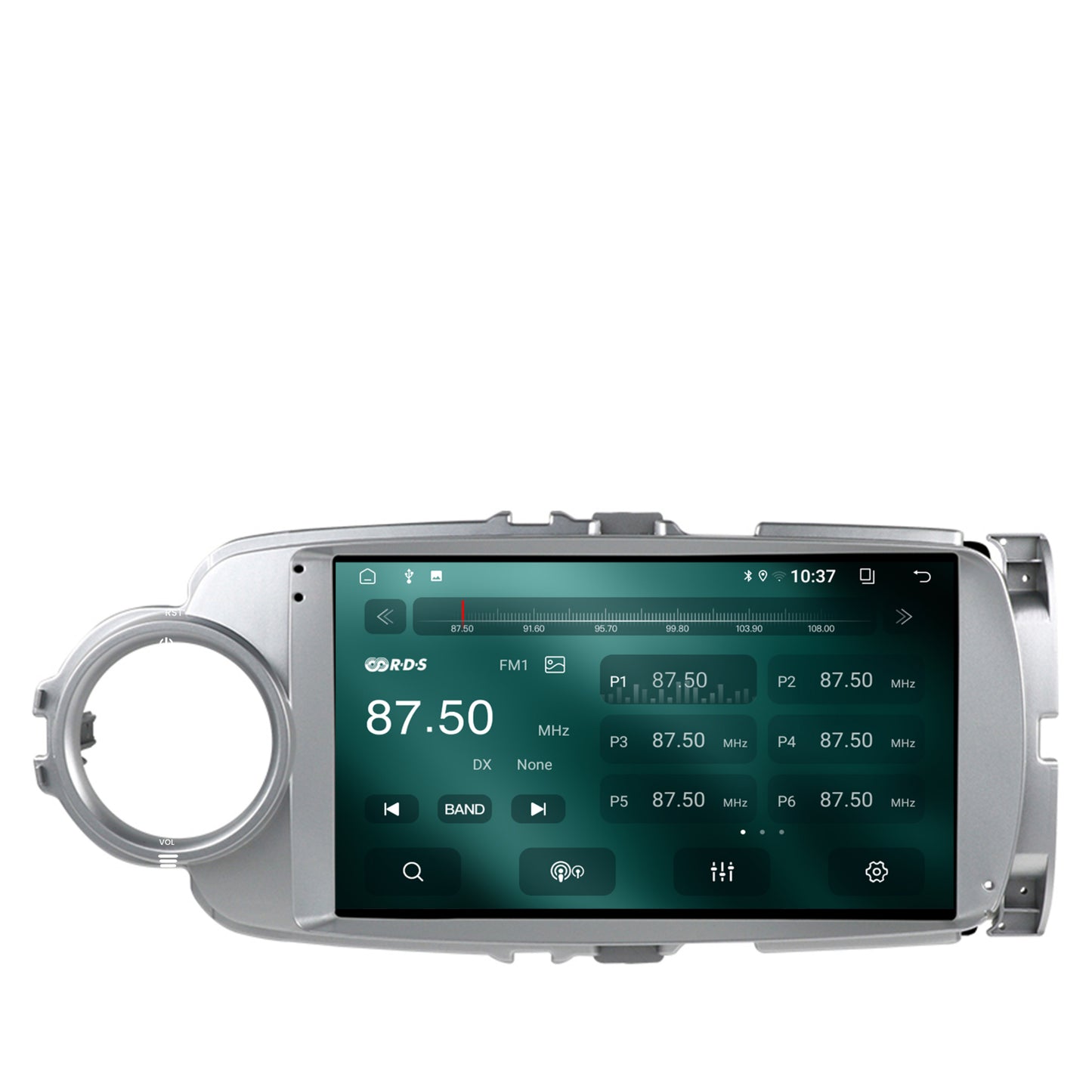 Navigatie 2K Toyota Yaris (2010-2018), Android, S-Quadcore / 4GB RAM + 64GB ROM, 9.5 Inch - AD-BGS90042K+AD-BGRKIT104