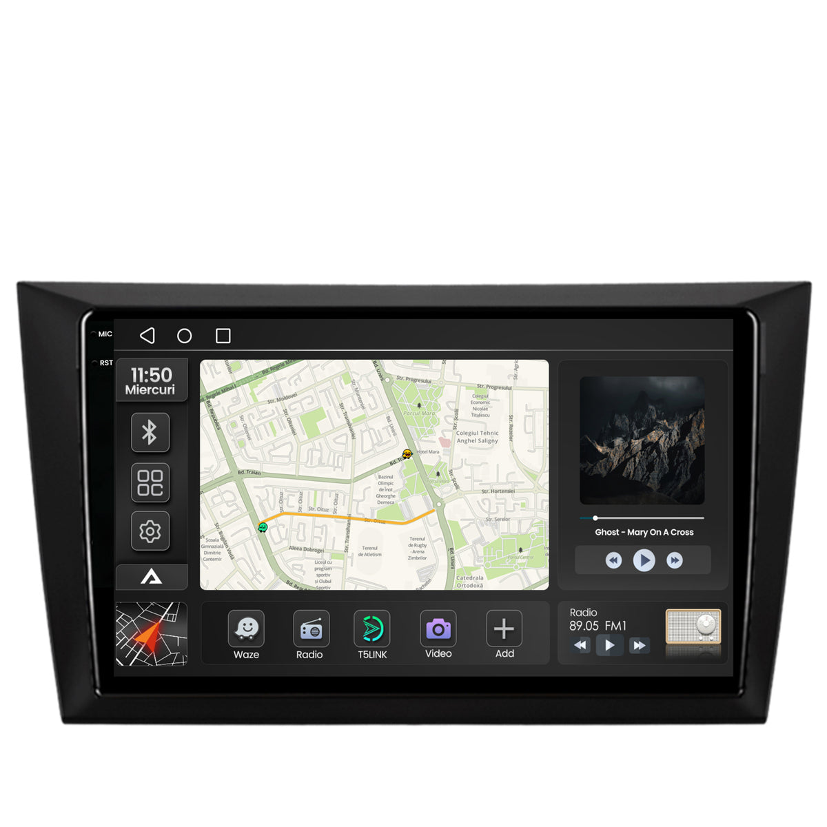 Navigatie 2K Volkswagen Golf 6, Android, S-Quadcore / 4GB RAM + 64GB ROM, 9.5 Inch - AD-BGS90042K+AD-BGRKIT024V2