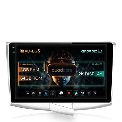 Navigatie 2K Volkswagen Passat B6 / B7 / CC, Android, S-Quadcore / 4GB RAM + 64GB ROM, 10.36 Inch - AD-BGS100042K+AD-BGRKIT025
