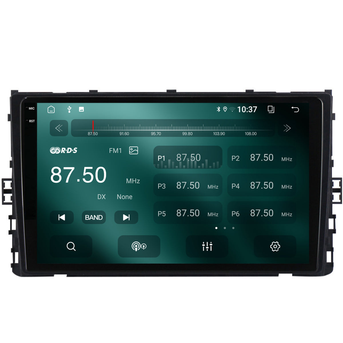 Navigatie 2K Volkswagen Transporter / Caravelle (2020+), Android, S-Quadcore / 4GB RAM + 64GB ROM, 9.5 Inch - AD-BGS90042K+AD-BGRKIT041V6