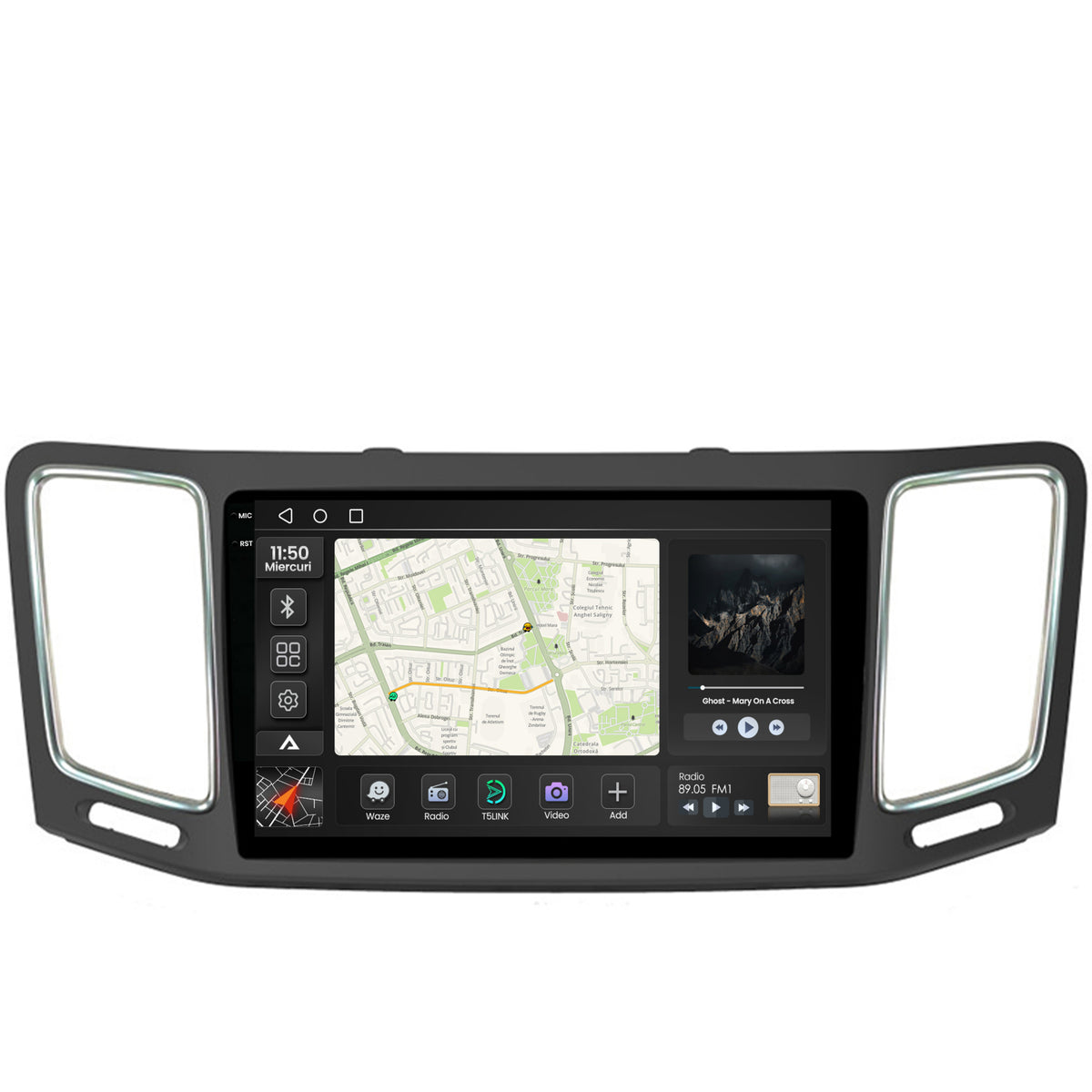 Navigatie 2K Volkswagen Sharan / Seat Alhambra (2010-2018), Android, S-Quadcore / 4GB RAM + 64GB ROM, 9.5 Inch - AD-BGS90042K+AD-BGRKIT044