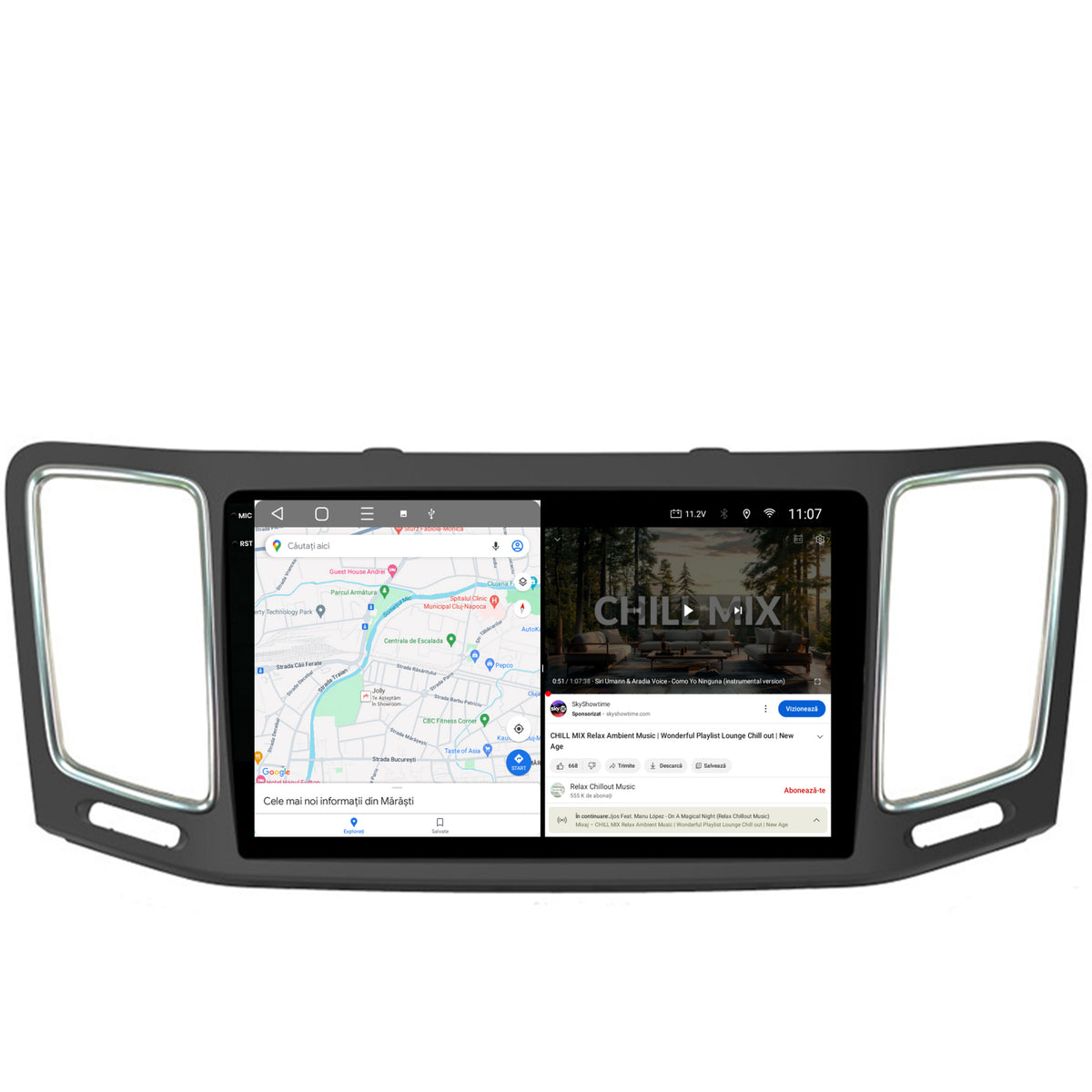 Navigatie 2K Volkswagen Sharan / Seat Alhambra (2010-2018), Android, S-Quadcore / 4GB RAM + 64GB ROM, 9.5 Inch - AD-BGS90042K+AD-BGRKIT044