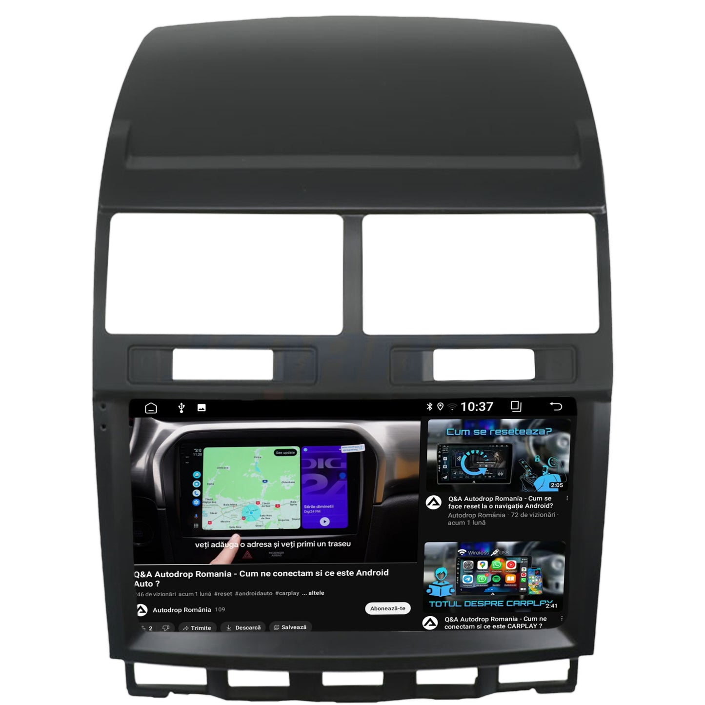Navigatie 2K Volkswagen Touareg (2002-2011), Android, S-Quadcore / 4GB RAM + 64GB ROM, 9.5 Inch - AD-BGS90042K+AD-BGRKIT050