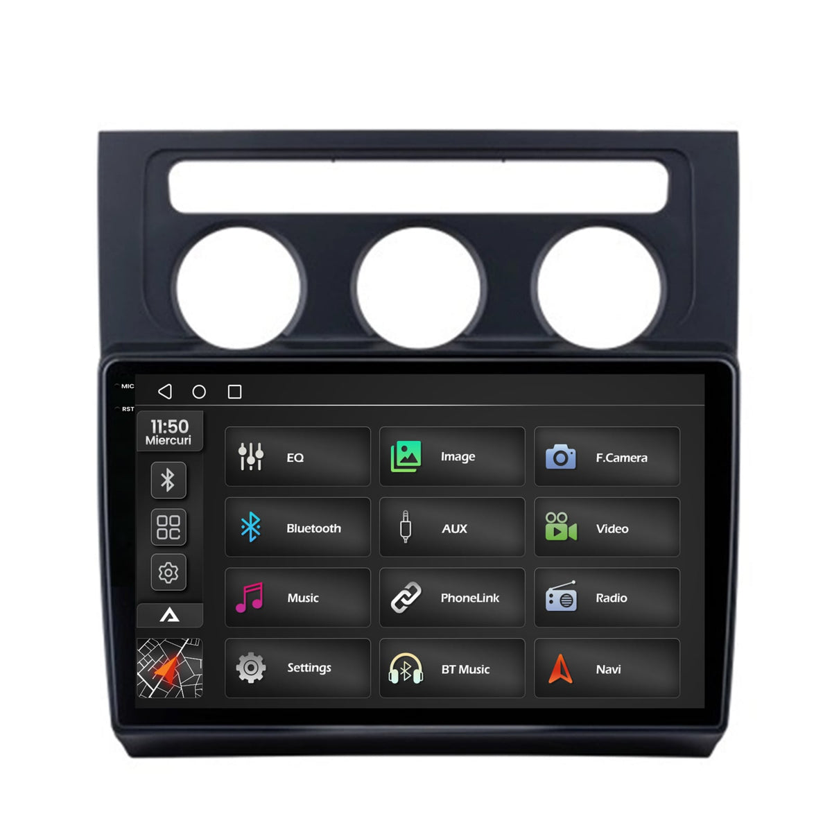 Navigatie 2K Volkswagen Touran (2003-2010), Android, S-Quadcore / 4GB RAM + 64GB ROM, 10.36 Inch - AD-BGS100042K+AD-BGRKIT053