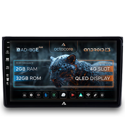 Navigatie Audi A4(B6/B7) / Seat Exeo, Android, E-Octacore / 2GB RAM + 32GB ROM, 9 Inch - AD-BGE9002+AD-BGRKIT425