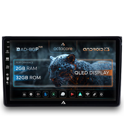Navigatie Audi A4(B6/B7) / Seat Exeo, Android, P-Octacore / 2GB RAM + 32GB ROM, 9 Inch - AD-BGP9002+AD-BGRKIT425