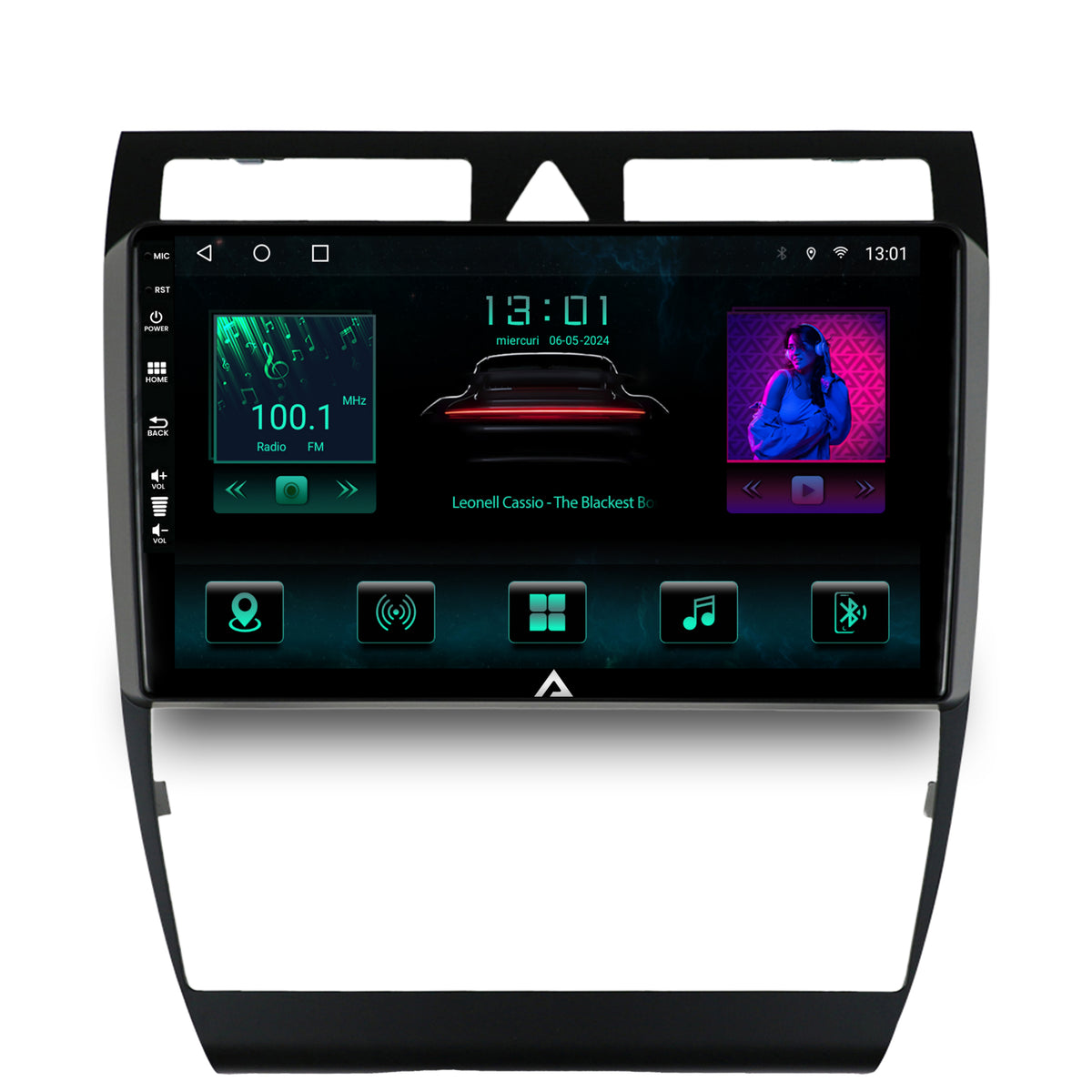 Navigatie Audi A6 (1999-2004), Android, A-Octacore / 4GB RAM + 64GB ROM, 9 Inch - AD-BGA9004+AD-BGRKIT429