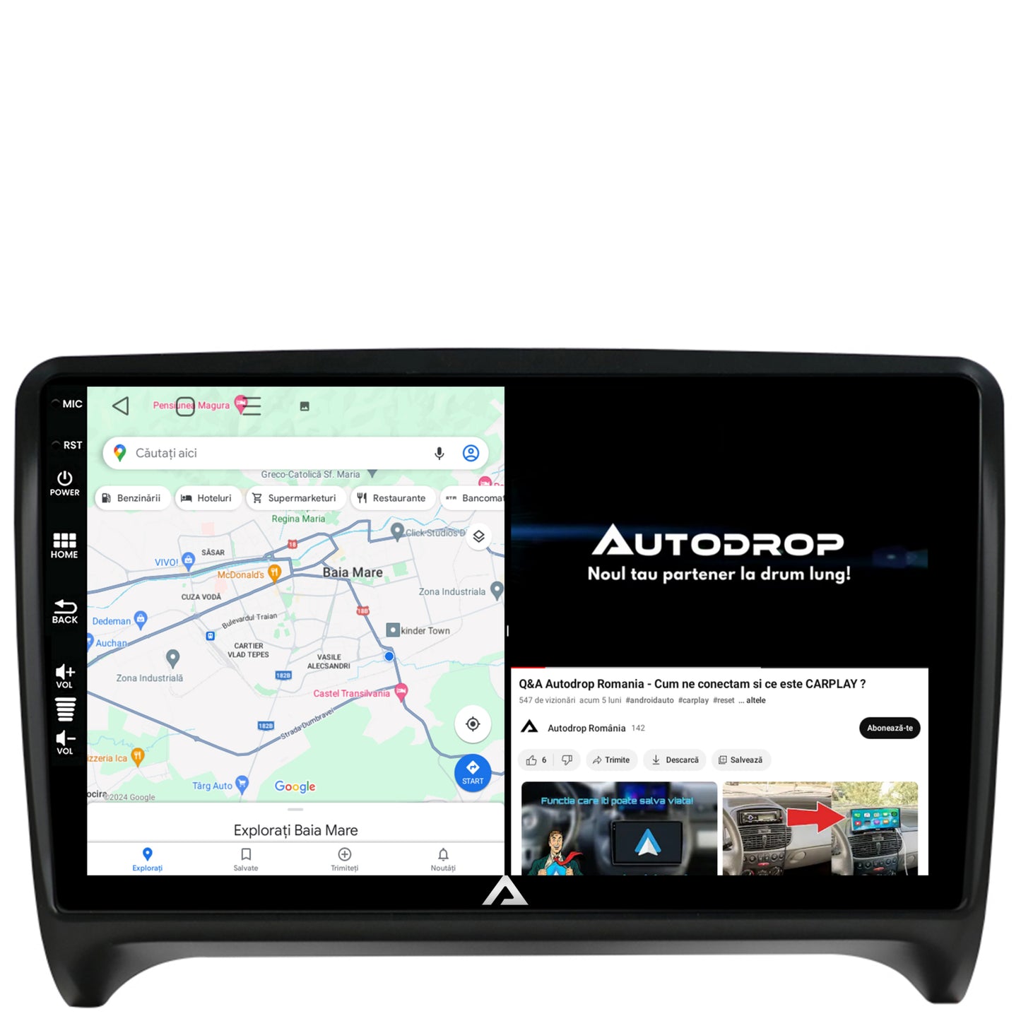 Navigatie Audi TT, Android, E-Octacore / 2GB RAM + 32GB ROM, 9 Inch - AD-BGE9002+AD-BGRKIT426