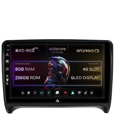 Navigatie Audi TT, Android, Z-Octacore / 8GB RAM + 256GB ROM, 9 Inch - AD-BGZ9008+AD-BGRKIT426