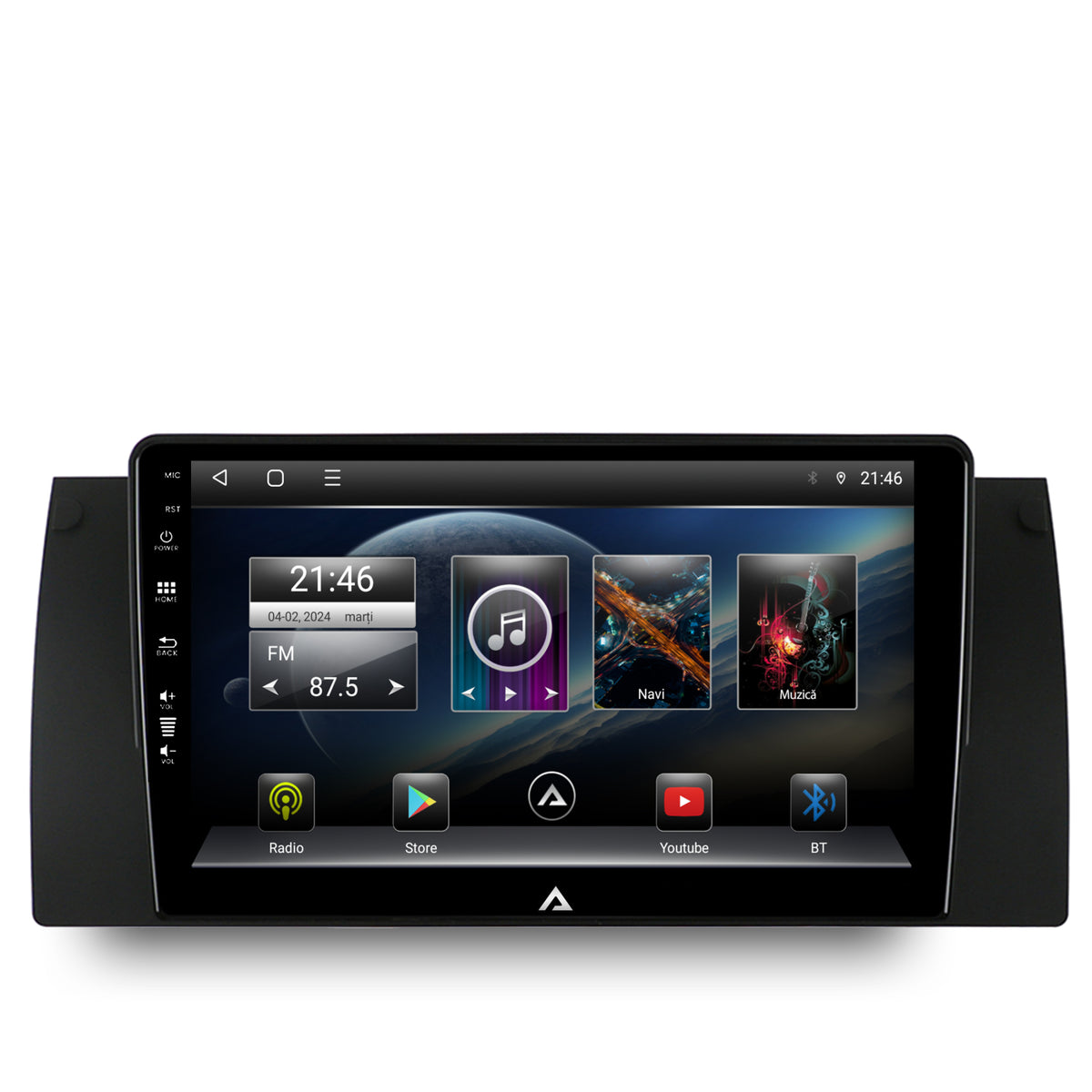 Navigatie BMW E39/E53/E38, Android, E-Octacore / 2GB RAM + 32GB ROM, 9 Inch - AD-BGE9002+AD-BGRKIT396