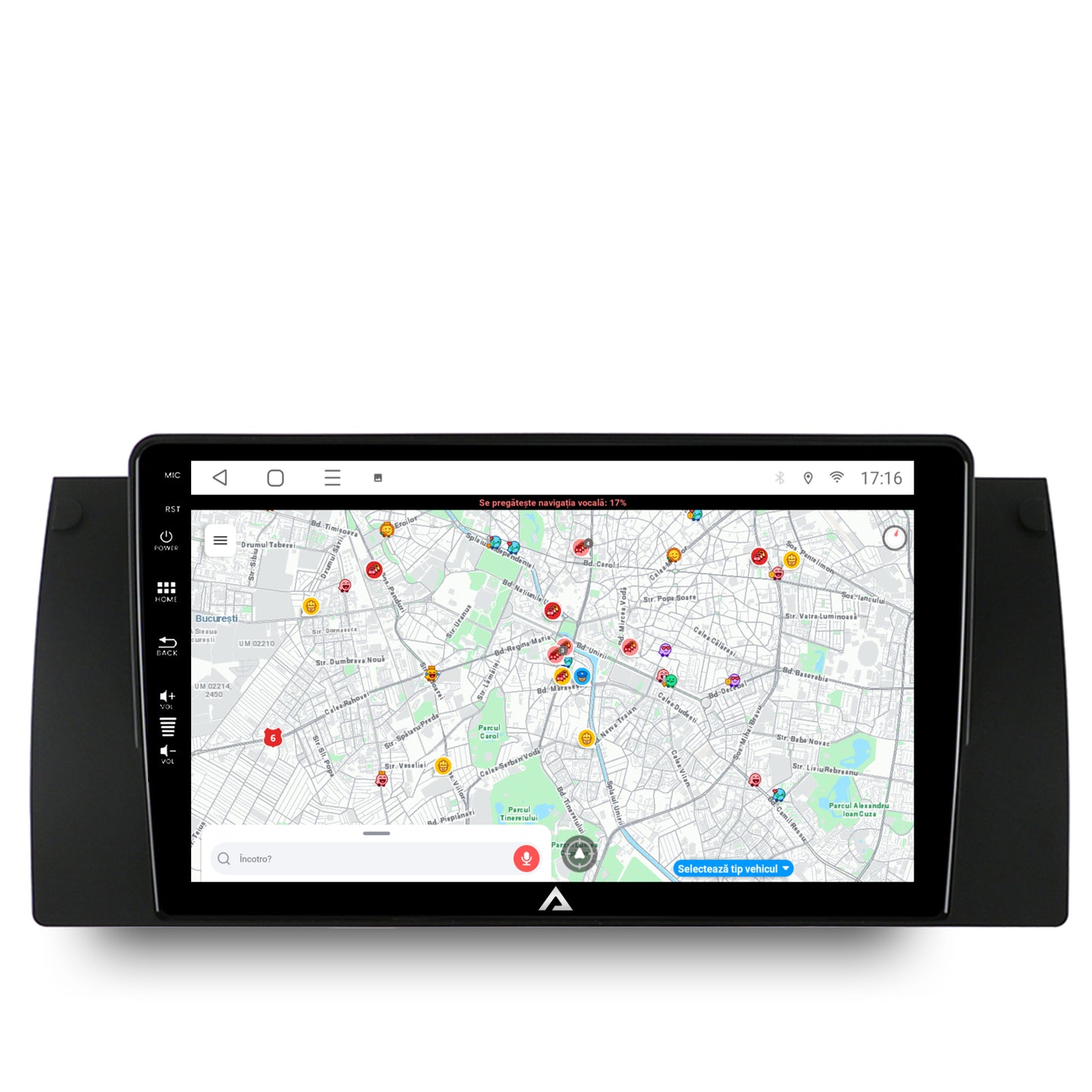 Navigatie BMW E39/E53/E38, Android, A-Octacore / 4GB RAM + 64GB ROM, 9 Inch - AD-BGA9004+AD-BGRKIT396