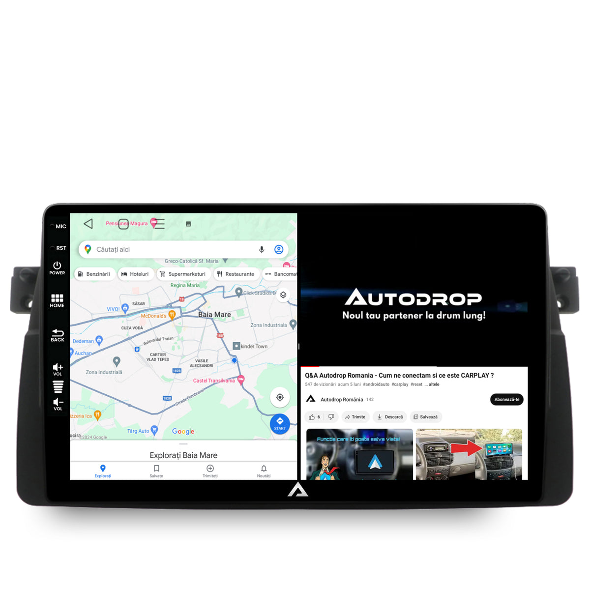 Navigatie BMW E46, Android, E-Octacore / 2GB RAM + 32GB ROM, 9 Inch - AD-BGE9002+AD-BGRKIT397