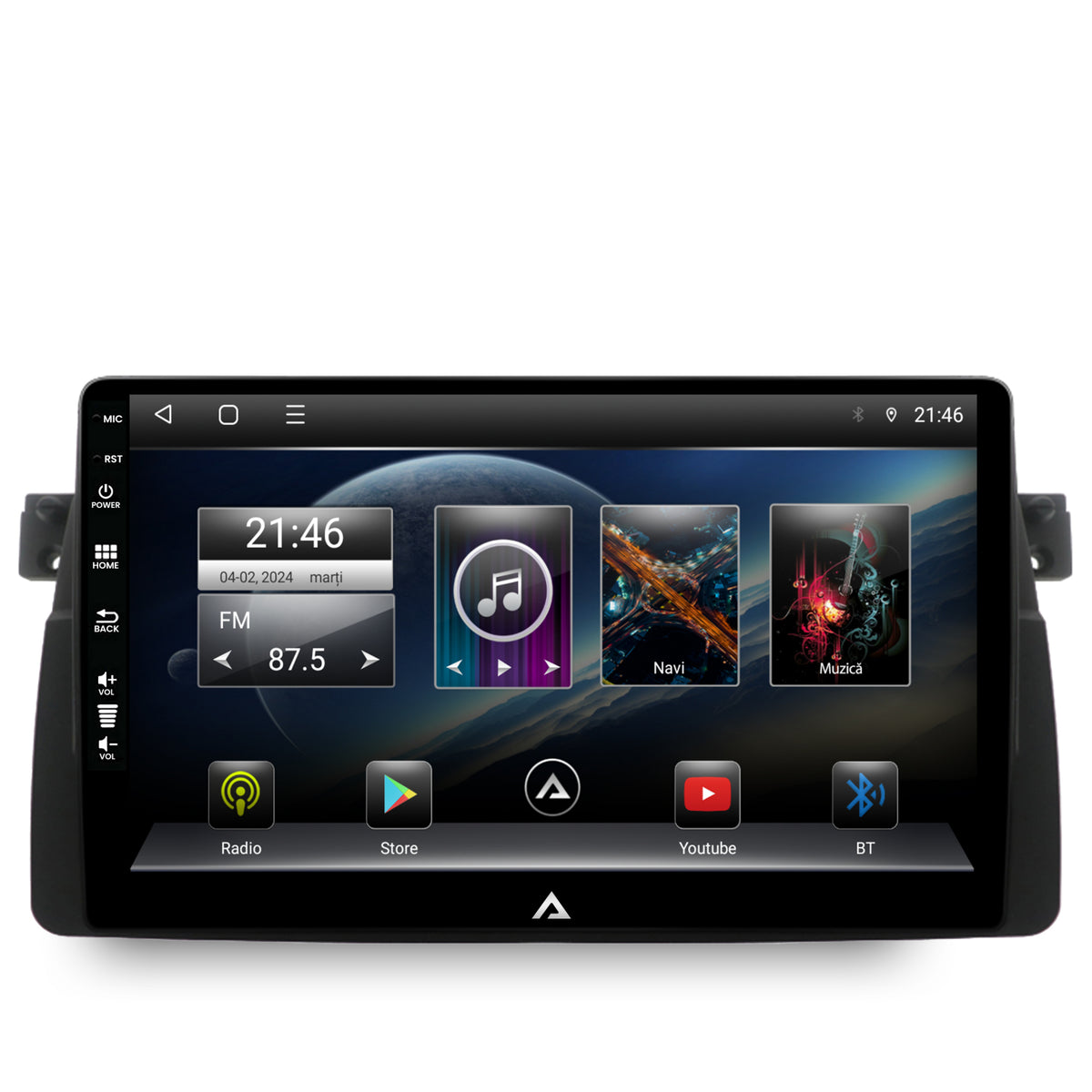 Navigatie BMW E46, Android, E-Octacore / 2GB RAM + 32GB ROM, 9 Inch - AD-BGE9002+AD-BGRKIT397