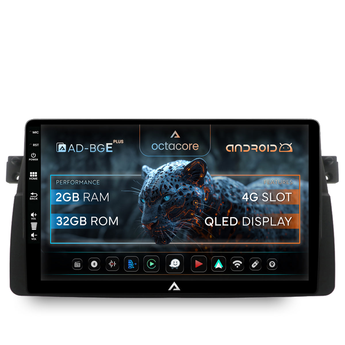 Navigatie BMW E46, Android, E-Octacore / 2GB RAM + 32GB ROM, 9 Inch - AD-BGE9002+AD-BGRKIT397