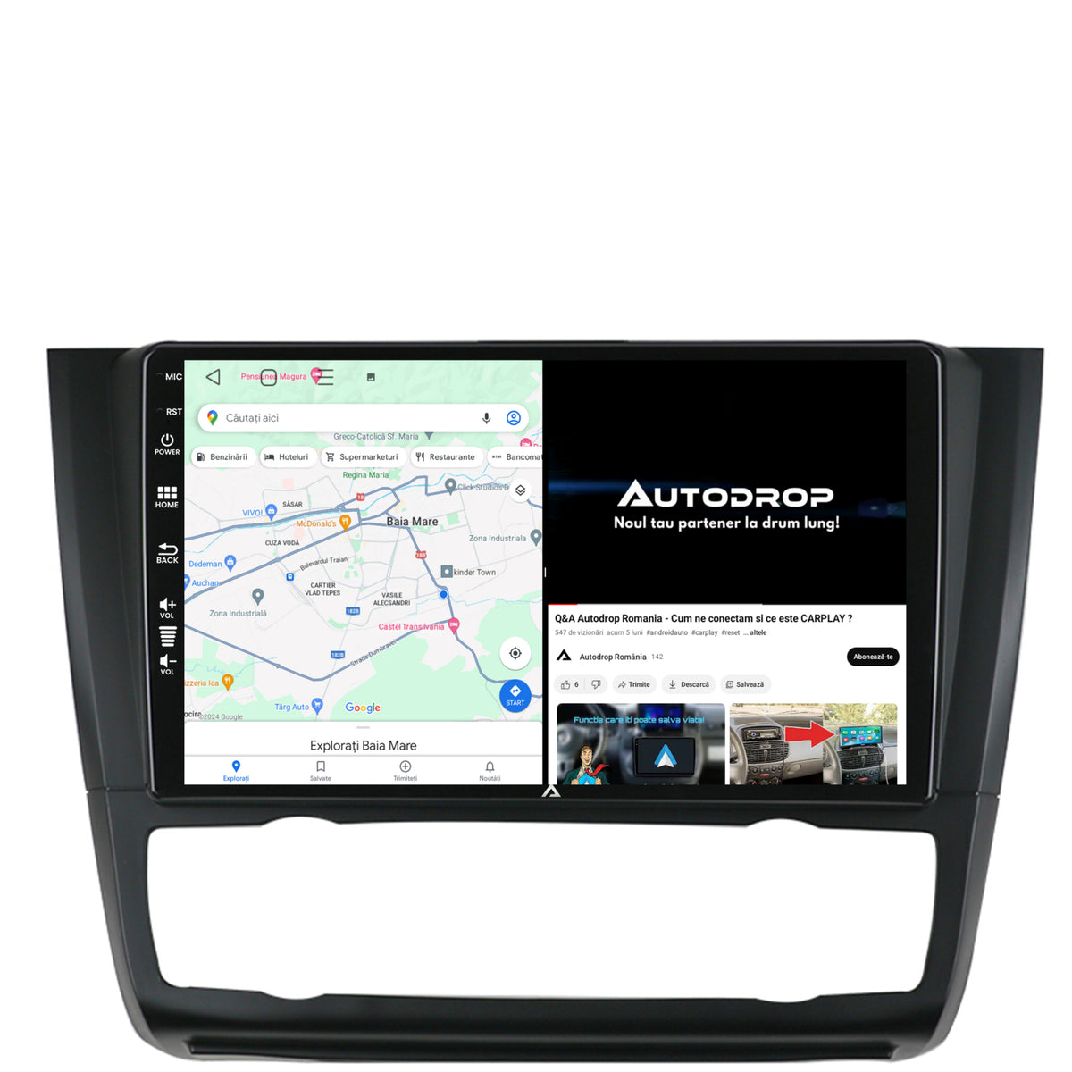 Navigatie BMW Seria 1 E87 (2007-2011), Clima Automata, Android, E-Octacore / 2GB RAM + 32GB ROM, 9 Inch - AD-BGE9002+AD-BGRKIT399