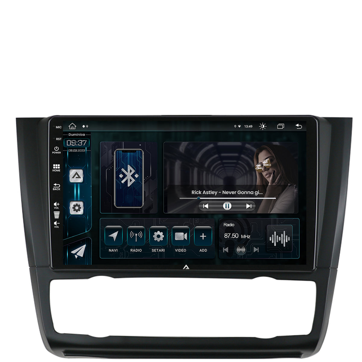 Navigatie BMW Seria 1 E87 (2007-2011), Clima Automata, Android, Z-Octacore / 8GB RAM + 256GB ROM, 9 Inch - AD-BGZ9008+AD-BGRKIT399