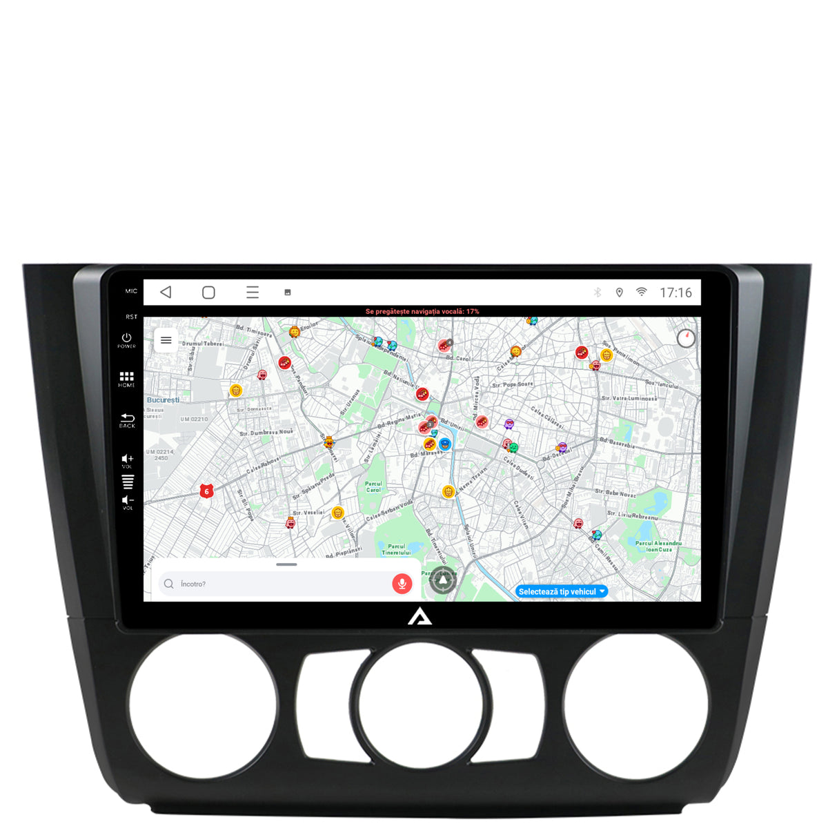 Navigatie BMW Seria 1 E87 (2007-2011), Clima Manuala, Android, E-Octacore / 2GB RAM + 32GB ROM, 9 Inch - AD-BGE9002+AD-BGRKIT398