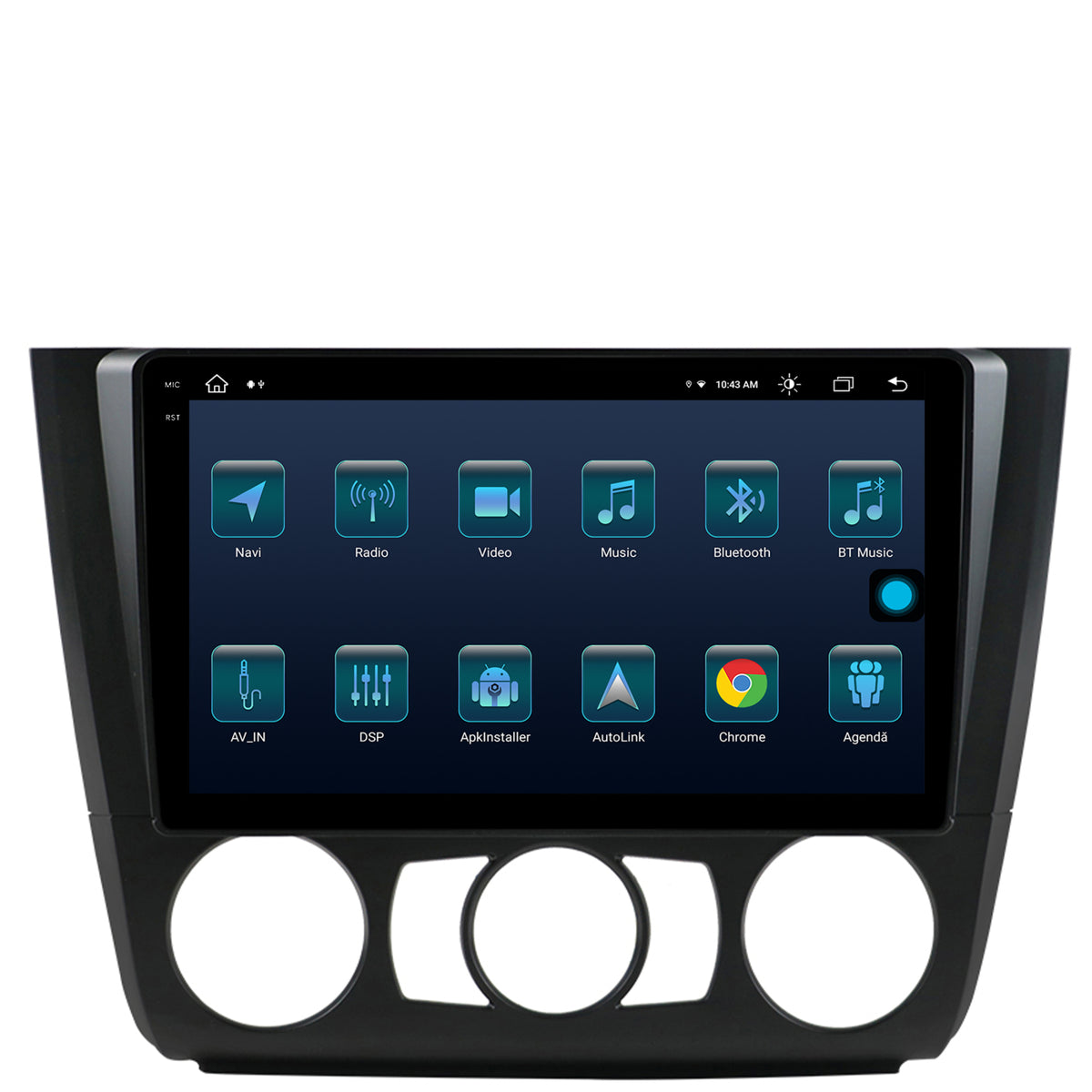 Navigatie BMW Seria 1 E87 (2007-2011), Clima Manuala, Android, X-Octacore / 8GB RAM + 256GB ROM, 9.5 Inch - AD-BGX9008+AD-BGRKIT398