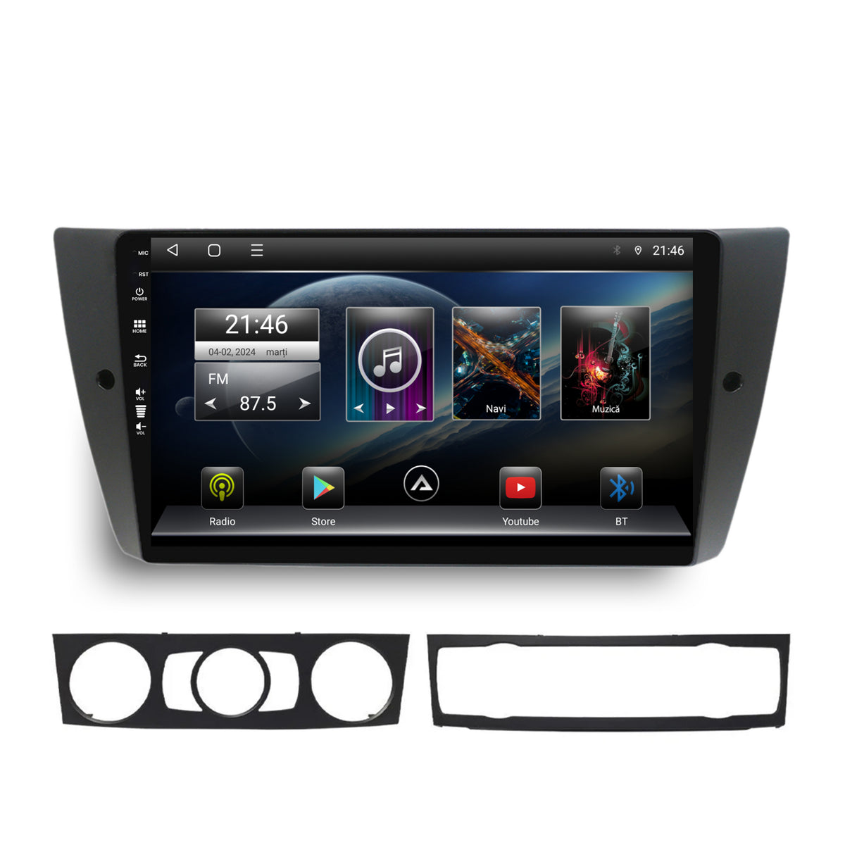 Navigatie BMW Seria 3 E90, E91, E92, Android, E-Octacore / 2GB RAM + 32GB ROM, 9 Inch - AD-BGE9002+AD-BGRKIT391