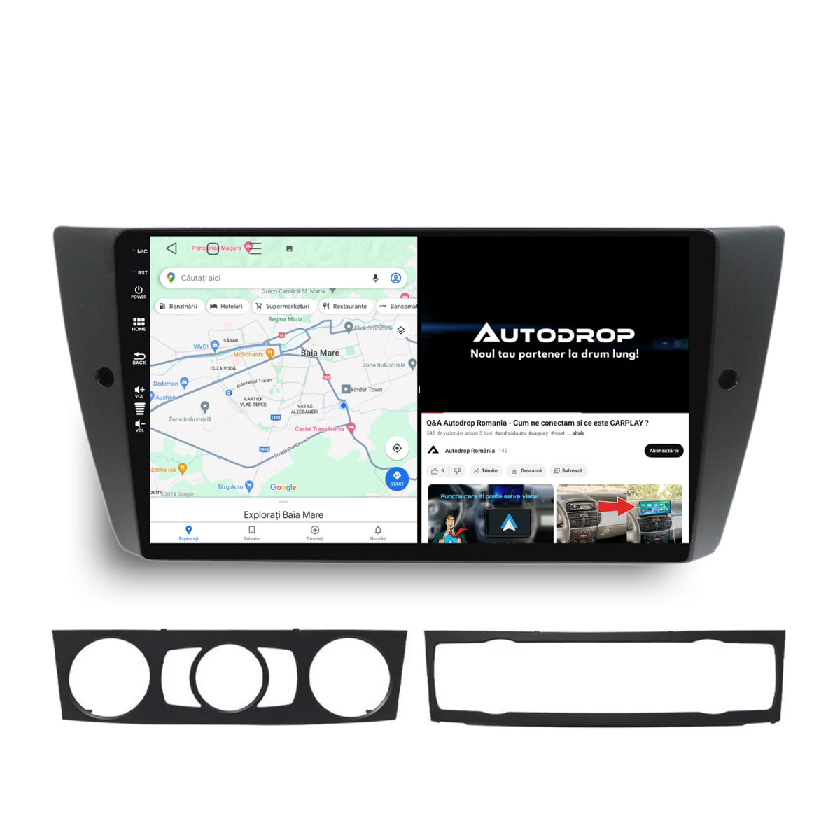 Navigatie BMW Seria 3 E90, E91, E92, Android, E-Octacore / 2GB RAM + 32GB ROM, 9 Inch - AD-BGE9002+AD-BGRKIT391
