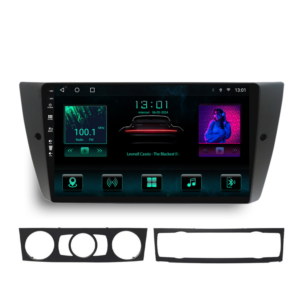 Navigatie BMW Seria 3 E90, E91, E92, Android, A-Octacore / 4GB RAM + 64GB ROM, 9 Inch - AD-BGA9004+AD-BGRKIT391