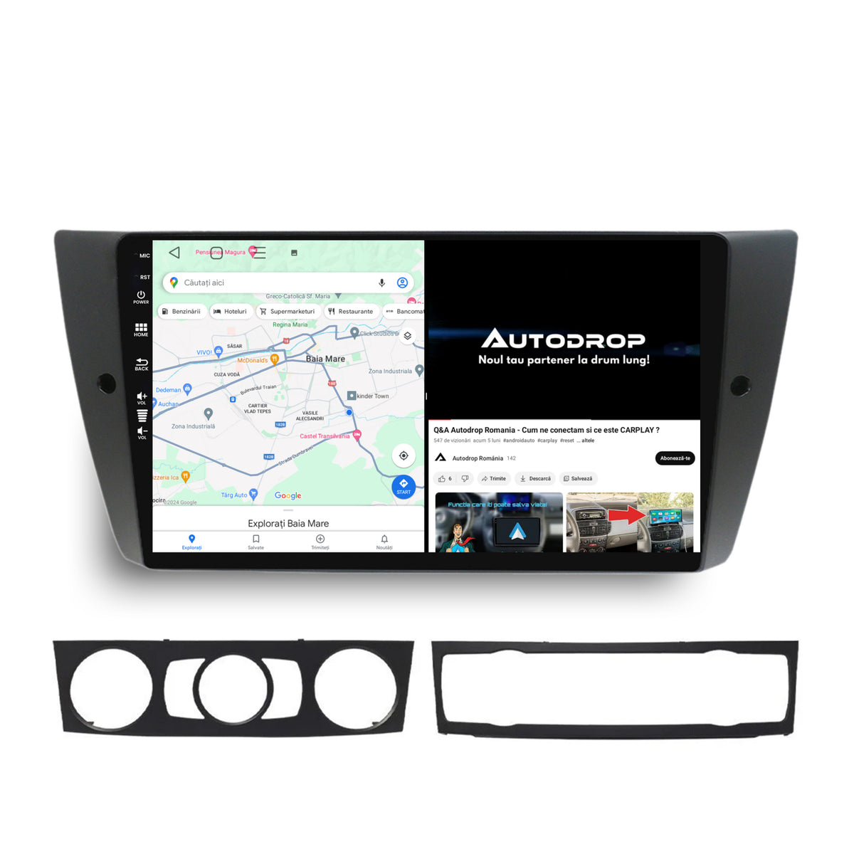 Navigatie BMW Seria 3 E90, E91, E92, Android, P-Octacore / 2GB RAM + 32GB ROM, 9 Inch - AD-BGP9002+AD-BGRKIT391