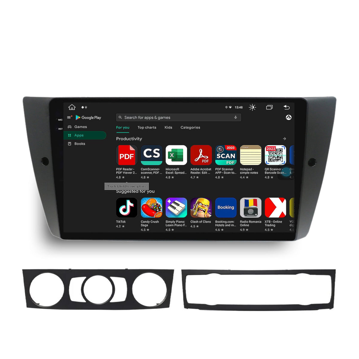Navigatie BMW Seria 3 E90, E91, E92, Android, X-Octacore / 8GB RAM + 256GB ROM, 9.5 Inch - AD-BGX9008+AD-BGRKIT391